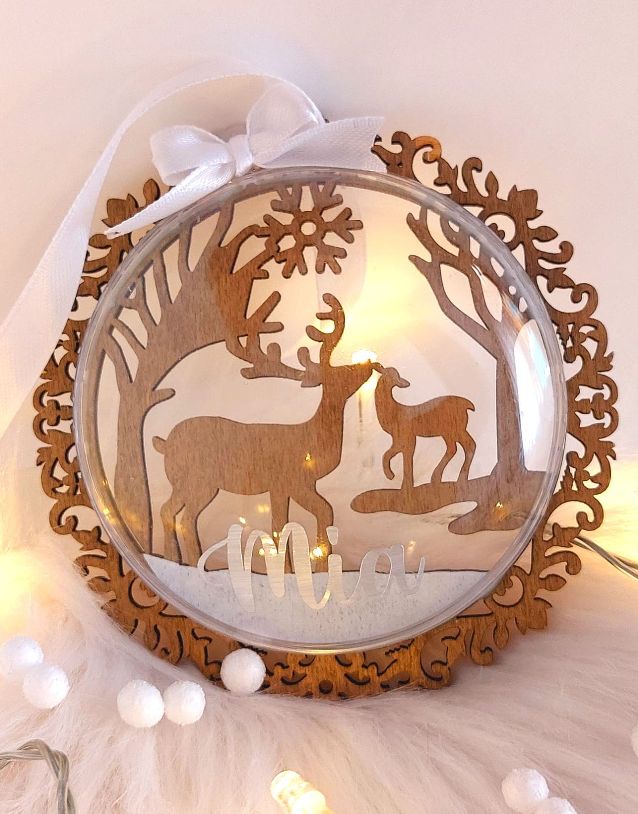 esfera navideña personalizada mi primera navidad